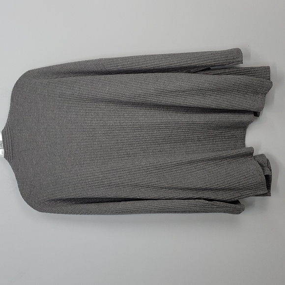Lands' End Medium 10-12 Oversized Gray Cardigan - Picture 3 of 4